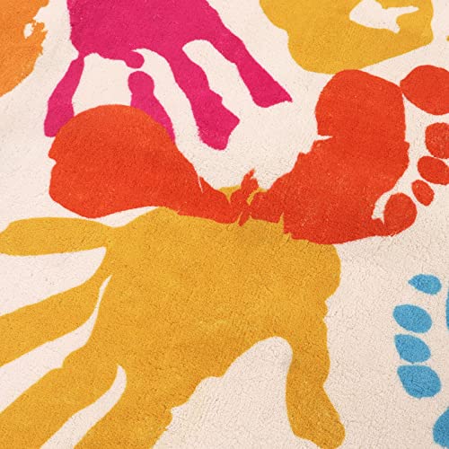 Large 5'x7' Washable Kids Play Rug, Non-Slip Soft Area Rug for Nursery