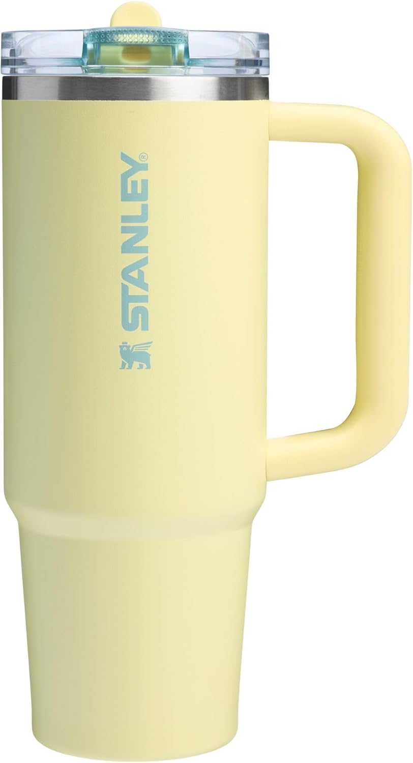 STANLEY Quencher ProTour 30 oz Tumbler - Leakproof Lid, Built-In Straw & Handle | BPA-Free Pomelo Color