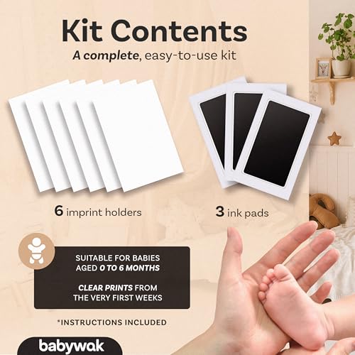 Inkless Baby Hand and Footprint Kit - Non-Toxic Clean Touch Keepsake Set