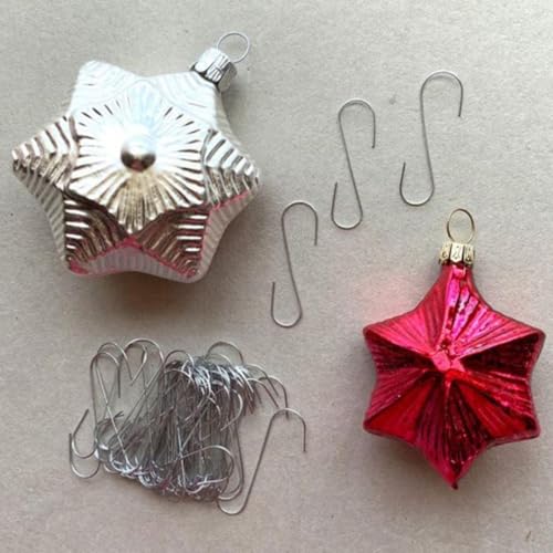 300 Silver Ornament Hooks for Christmas Tree Decoration