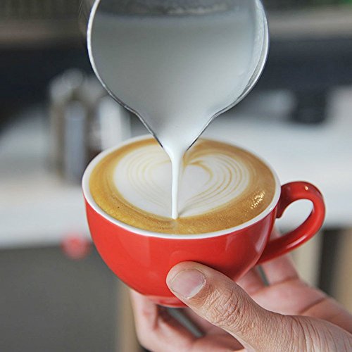 Stainless Steel Milk Frothing Pitcher 12 oz - Latte Art Pouring Jug