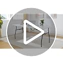 6ft Heavy Duty Portable Folding Table - Fold-in-Half with Handle, White
