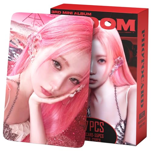 127-Piece Photocard and Sticker Set - 55 Non-Repeating Photo Cards