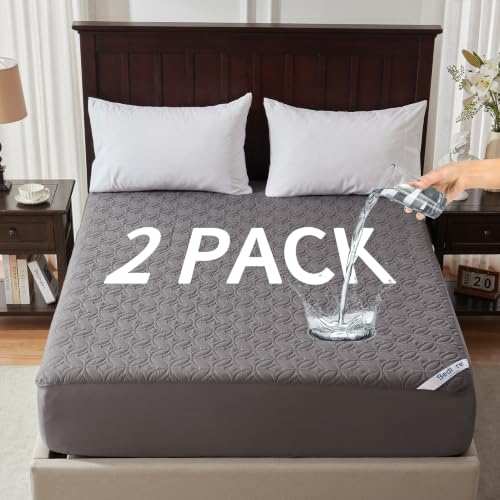 BEDLORE 2-Pack Queen Waterproof Mattress Protector - Deep Pocket Pad