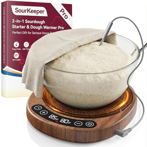 Sourdough Starter Warmer with Temperature Probe and 24-Hour Timer