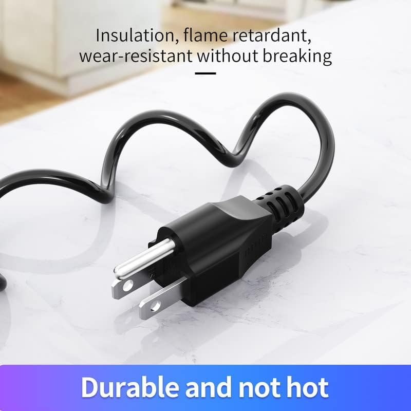 3-Prong Replacement Power Cord for Electric Pressure Cookers - 5 Foot Cable
