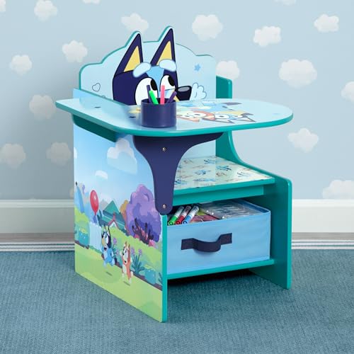 Kids Chair Desk with Storage Bin - Toddler Activity Workstation