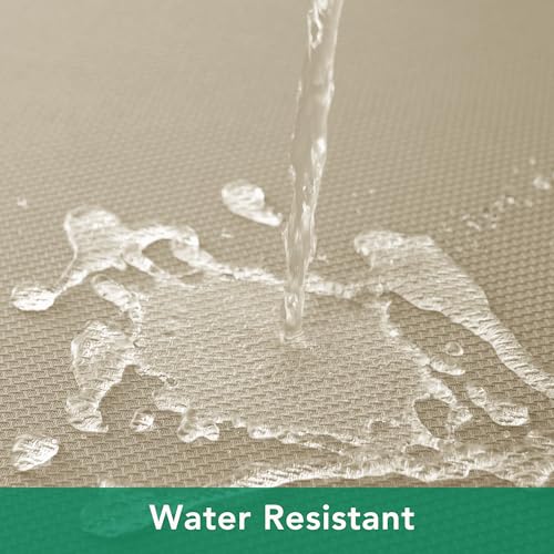 Square Textured Fabric Tablecloth 54x54 In - Water Resistant & Spill Proof