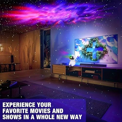 Astronaut Galaxy Star Projector with Remote, 8 Nebula Modes & 360 Rotation