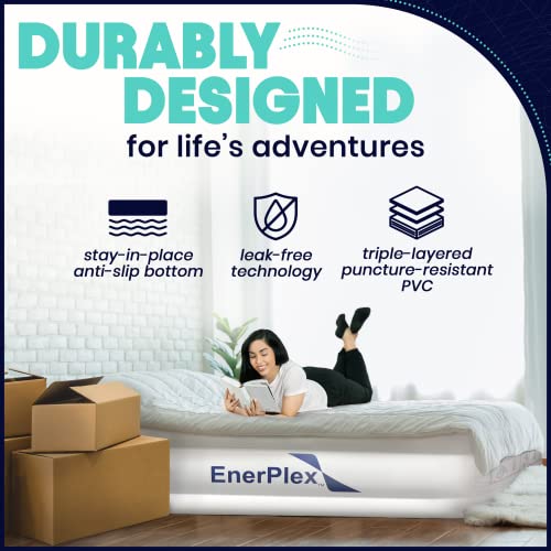 Twin Air Mattress with Built-In Pump - 16" Raised Inflatable Air Bed
