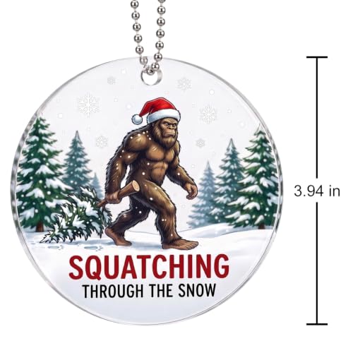 Bigfoot Ornament for Christmas Tree 3.94in - Hemeingest