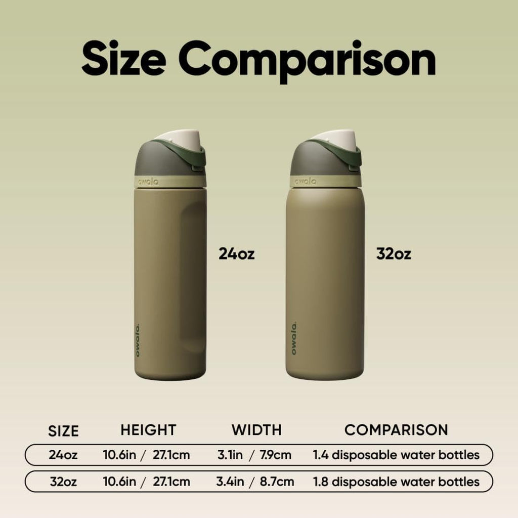 Owala FreeSip Insulated Stainless Steel Water Bottle - BPA-Free, 24 Oz, Perfect for Travel - Off Road