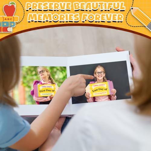 First and Last Day of School Chalkboard Sign - Pencil-Shaped Reusable Board
