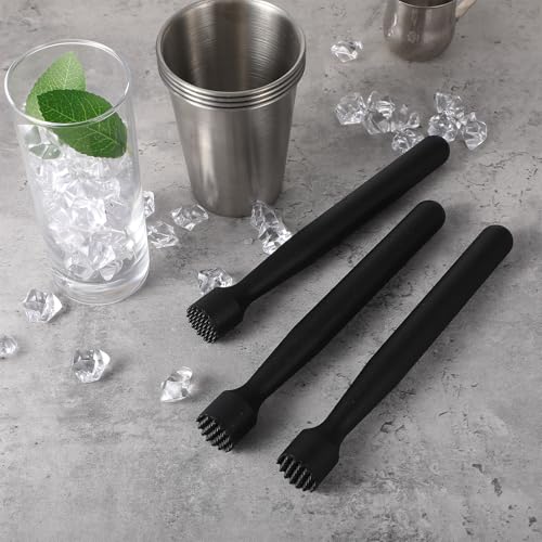 Nodaaiie 8 Pcs Plastic Cocktail Muddler Set - Durable Bar Tools for Mojitos & More