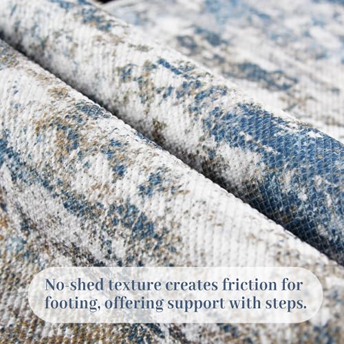 2x10 Hallway Runner Rug, Washable Non-Slip Abstract Carpet for Entryway