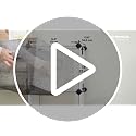 Foldable Storage Cubes Set of 6 Non-Woven Fabric Bins Gray