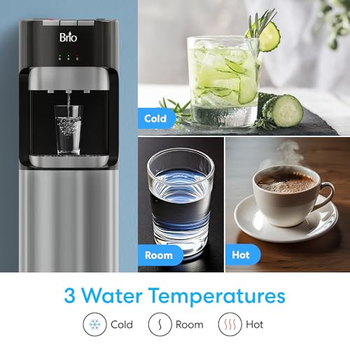 Bottom Loading Water Dispenser for 5 Gallon Bottles - Hot, Cold & Room Temp