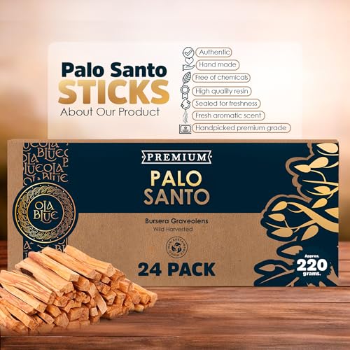 Palo Santo Smudging Sticks, 24 Pack - Ethically Harvested Sacred Wood