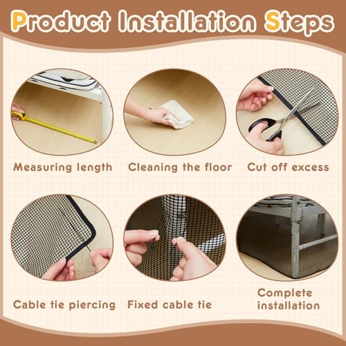 Under Bed & Couch Blocker for Pets & Toys - 16" Extra Tall PVC Barrier