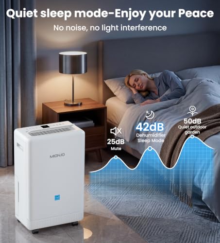 Large Capacity Dehumidifier for Basement and Home with Drain Hose