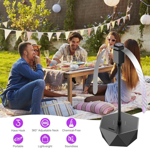 PIMAG Fly Repellent Fans for Tables 4 Pack, Holographic Blades