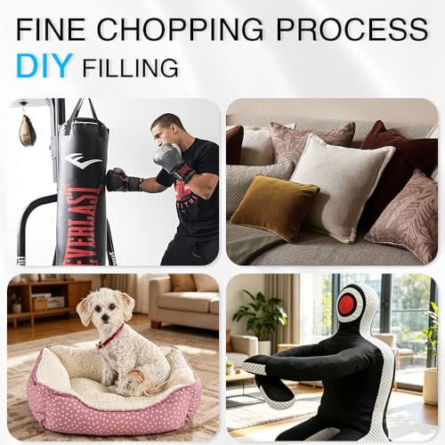10lbs Shredded Memory Foam Filling for Bean Bags, Pillows, and Dog Beds