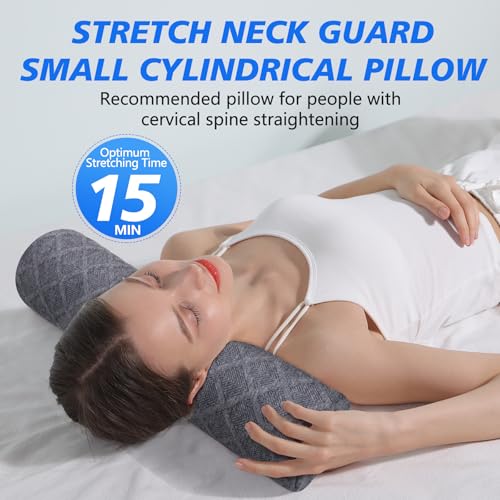 Memory Foam Neck Roll Pillow - Ergonomic Cervical Support for Sleep