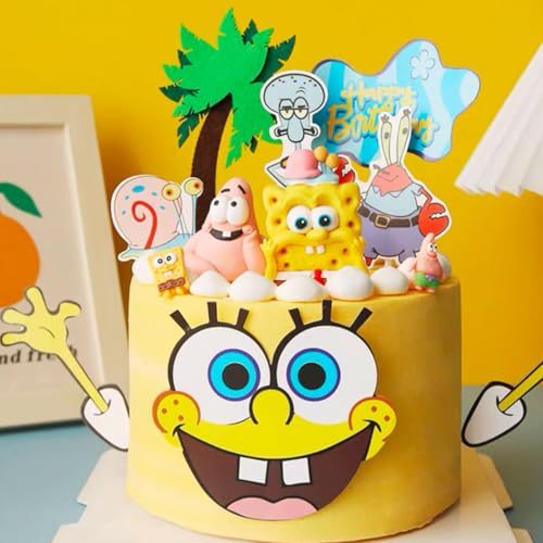 8-Piece Cartoon Character Figure Set - 1.5-inch Miniature Cake Toppers