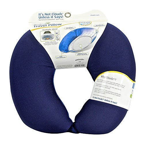 Dual Comfort Microbead Travel Neck Pillow - Soft Plush & Cool Spandex