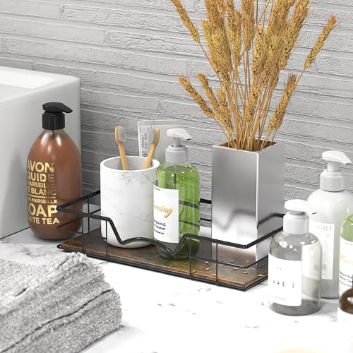 Wall Mounted Ironing Board Holder with Storage Shelf, Black Steel Rack