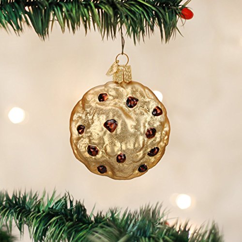 Handcrafted Glass Chocolate Chip Cookie Christmas Tree Ornament