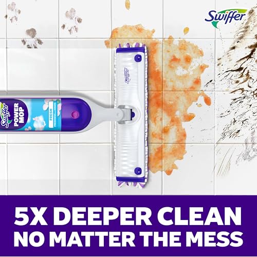 Swiffer PowerMop Multi-Surface Floor Cleaning Kit with Pads and Solution