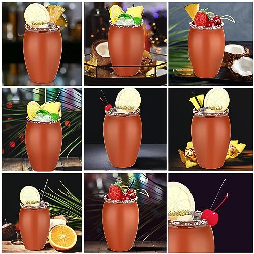 Red 12 oz Mexican Clay Cups - Set of 30 Cantaritos de Barro for Drinks and Parties