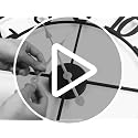 30-Inch Large Modern Metal Wall Clock, Silent Non-Ticking Decorative Clock