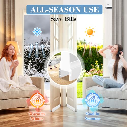 Silicone Door Draft Stopper - Self-Adhesive Door Sweep Weather Stripping