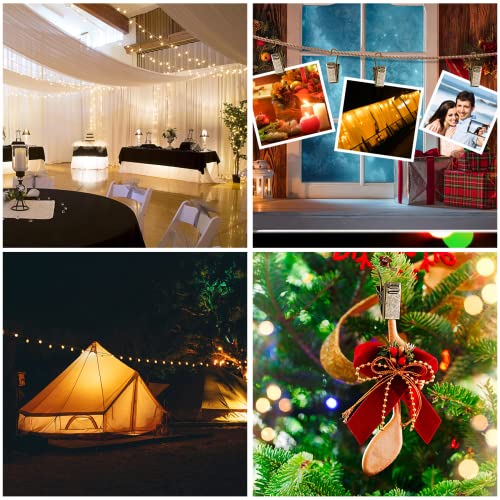 30 Pack Mini Bronze Curtain Clips - Heavy-Duty Metal Hook Clips for Hanging