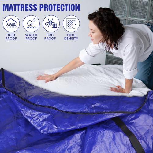 Queen Mattress Bag for Moving & Storage - Heavy Duty Waterproof Cover
