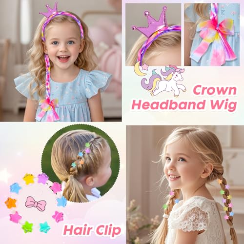 Unicorn Jewelry Set for Girls with Storage Box - 45-Piece Dress Up Accessory