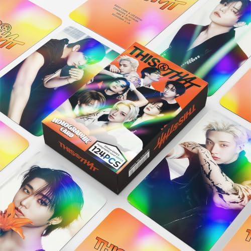 124-Piece Photo Card and Sticker Set for K-Pop Fans