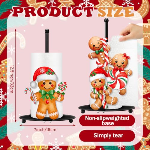 Christmas Gingerbread Paper Towel Holder 2 Pack Kitchen Decor