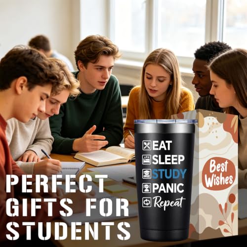 BIRGILT College 20oz Tumbler - Black, Double Wall Stainless Steel