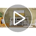 Rustic Brown TV Stand for TVs up to 55 Inch, Media Console Table with Shelves