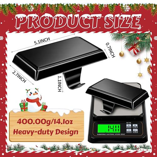 Heavy Duty Black Metal Christmas Stocking Holders for Mantle - Set of 4