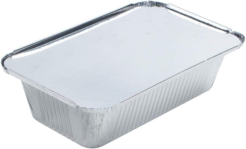 Webake Aluminum Foil Bread Pans - Large 9 x 5 Inch Disposable Baking Containers | Pack of 30 with Lids
