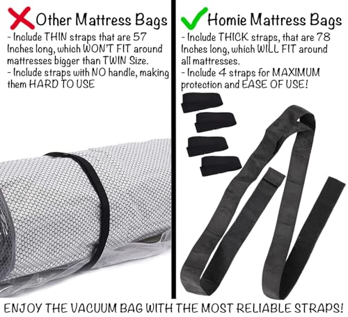 Vacuum Seal Mattress Bag for Storage & Moving - Queen/Full Size