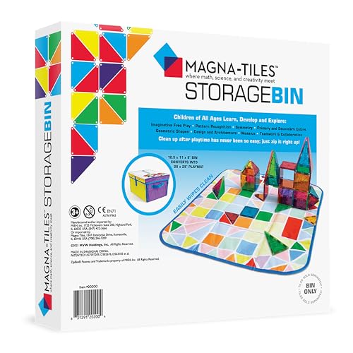Collapsible Toy Storage Bin and Interactive Play Mat for Kids