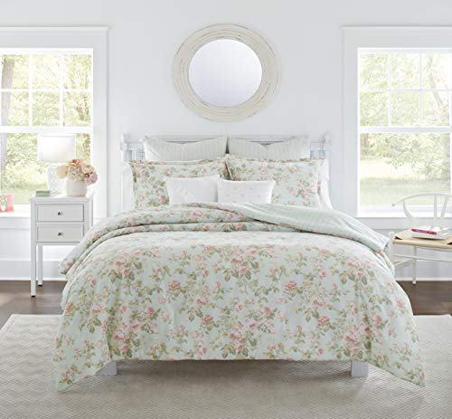King Comforter Set - Reversible Cotton Bedding with Shams & Pillows
