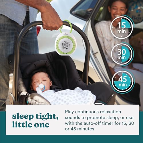 Portable Baby Sound Machine with Integrated Clip & 4 Soothing Sounds