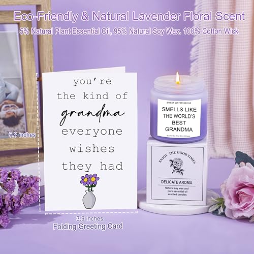 Grandma Gift Set - 7-Piece Basket with Keepsake Cozy Accessories