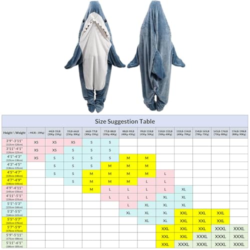 Shark Blanket Hoodie – Soft Wearable Shark Sleeping Bag for Adults & Kids